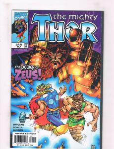 The Mighty Thor #7 NM Marvel Comics Comic Book Jurgens Avengers Jan DE32 CH18