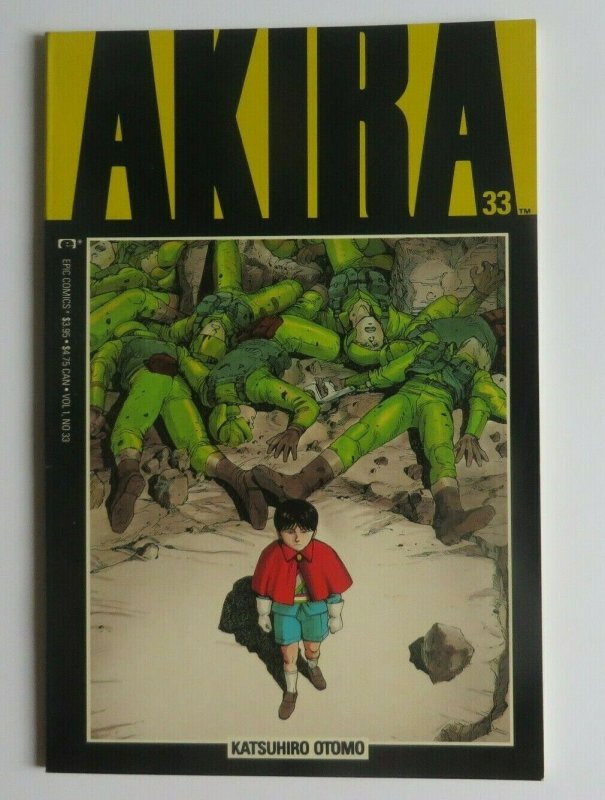 Akira #33 VF+ 1st Print Epic Comics Katsuhiro Otomo 1992 Rare HTF Manga Anime