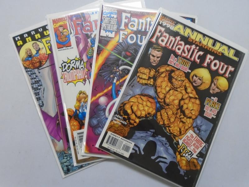 Fantastic Four (3rd Series) lot #1998 Direct 4 diff books average 8.5 VF+ (1998)