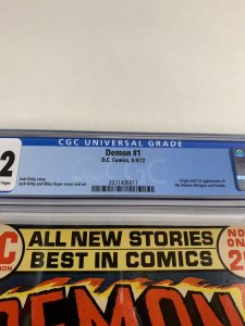 Demon 1 Cgc 9.2 Ow/w Pages Dc Comics Bronze Age Jack Kirby 2031406017