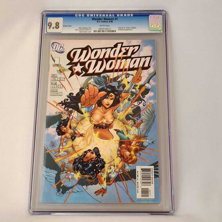 Wonder Woman #1 DC 2006 CGC 9.8 Adam Kubert Variant Cover Top Census Grade