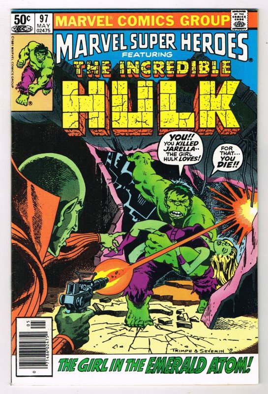 Marvel Super-Heroes #97  HULK  (1981)  NEWSSTAND Copy  Edition