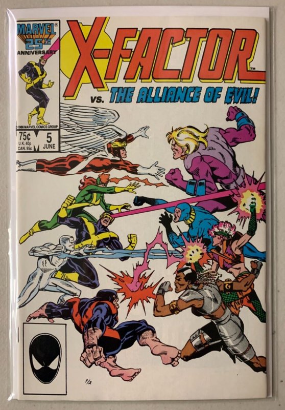 X-Factor #5 Marvel (8.0 VF) 1st app. of Apocalypse (shadow cameo) (1986)