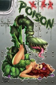 Poison Ivy Cosplay Bomber Art Series 2 Book Variant Cover Set by Mike Shampine