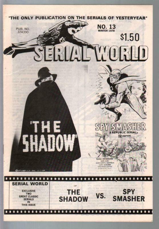 Serial World #13 1978-Shadows vs Spy Smasher-FN