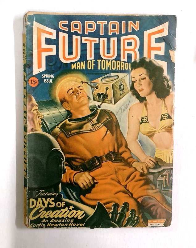 Captain Future Wizard of Science--Spring 1944--Earle Bergey cover art--Futuremen