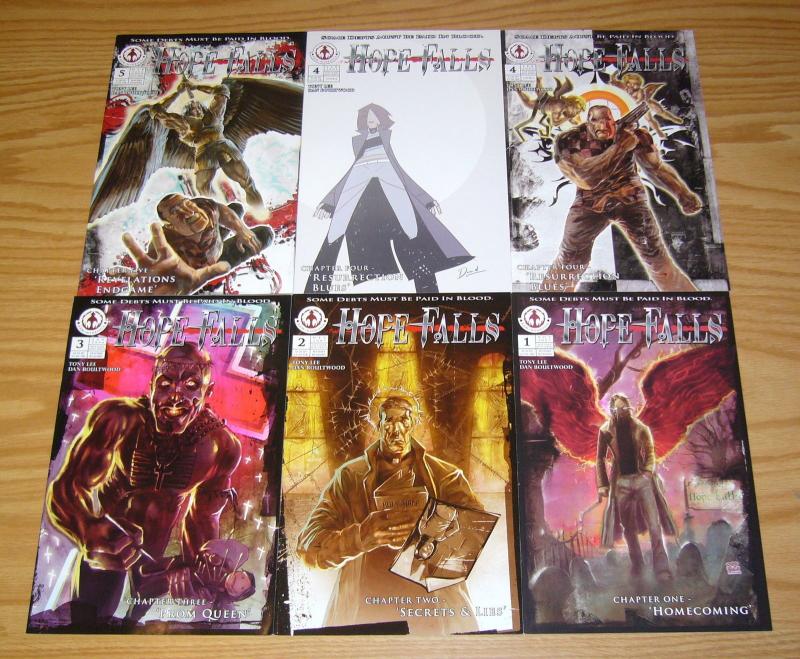 Hope Falls #1-5 VF/NM complete series + variant - fallen angel seeks revenge 