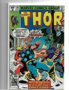 THOR #284 - VF/VF+ CELESTIALS SAGA KEY - MID/HIGH GRADE BRONZE AGE KEY - MCU