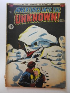 Adventures into the Unknown #9 (1950) Pre-Code Horror! GVG Condition!
