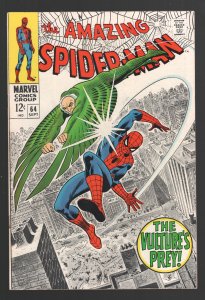 AMAZING SPIDER-MAN 64 VF+8.5 VULTURE CVR; KILLER COPY! (LOUISIANA COLLECTION)