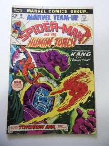 Marvel Team-Up #10 (1973) VG- Condition tape on bc