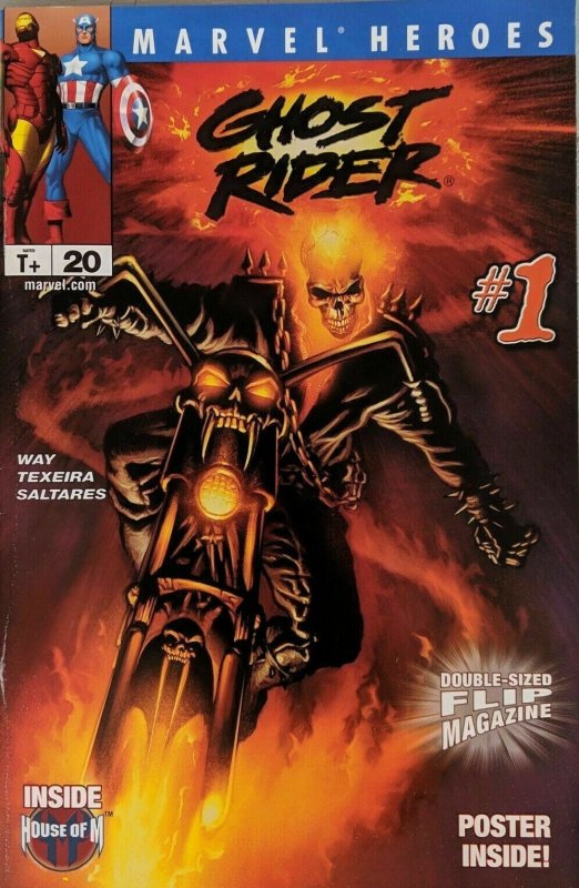 Marvel Heroes Flip Magazine #20 Avengers Ghost Rider Comics Dec 2005 (FN)