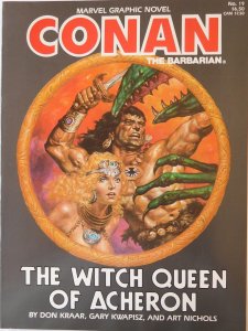 CONAN the Barbarian The Witch Queen of Acheron MARVEL GRAPHIC NOVEL 19 (1985)...