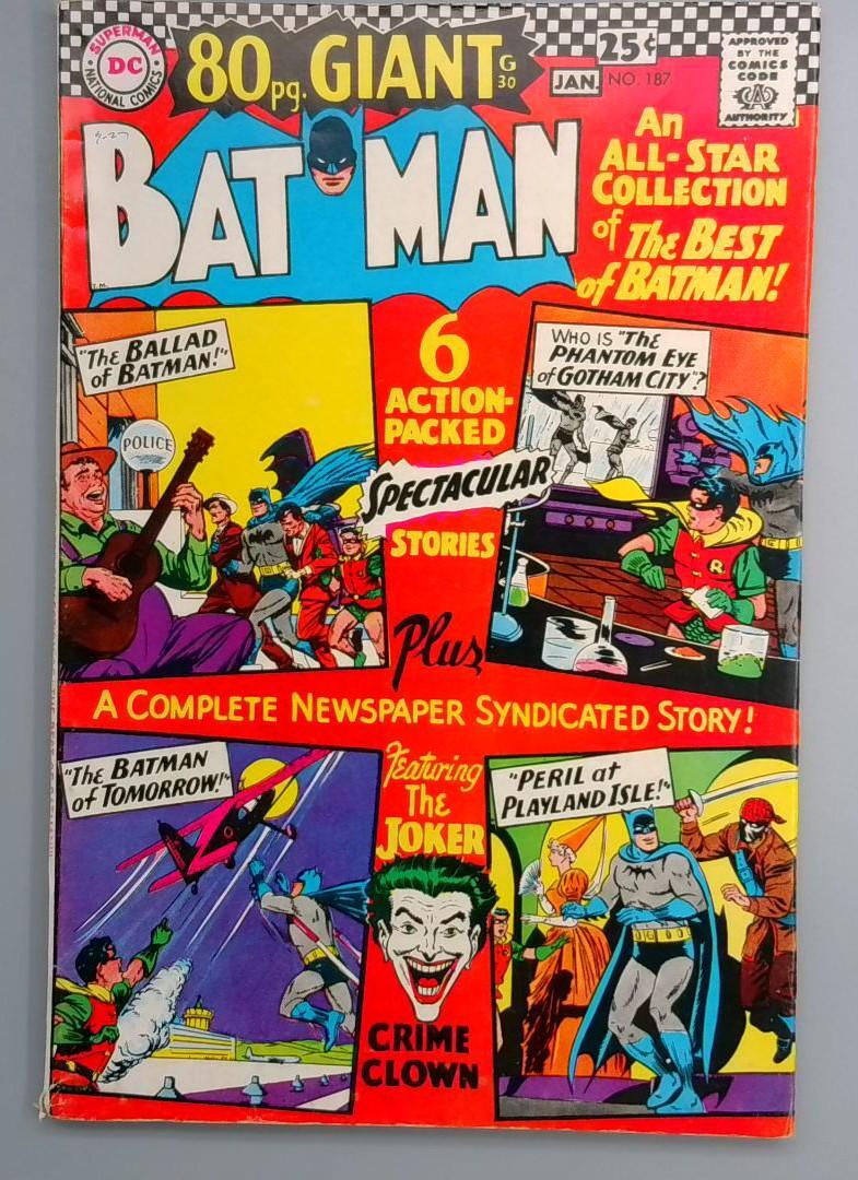 Batman #187 FN 80 Page Giant DC 1967 Copy2