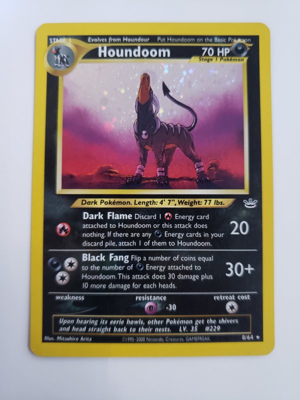 Houndoom 8/64 pokémon card