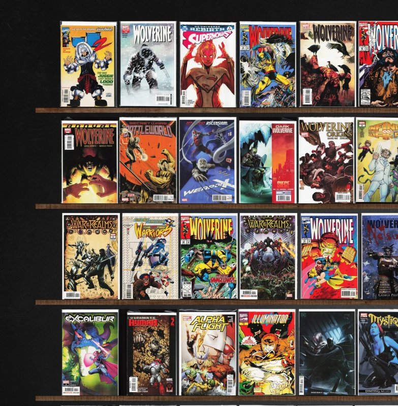 Huge Lot 150+ Comics with Wolverine, Mystique, Captain America & More!