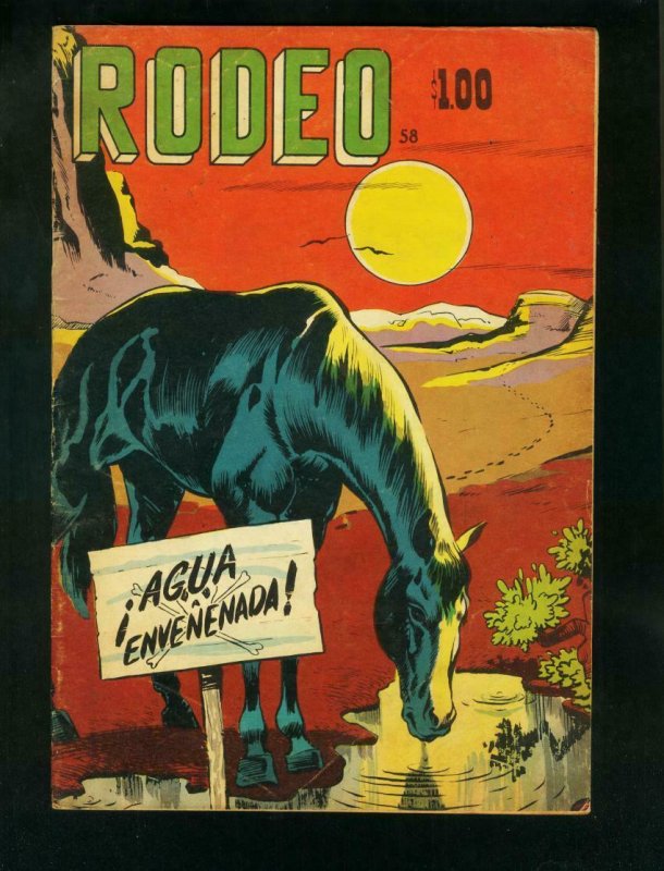 RODEO #58 1959-MEXICAN CHARLTON WESTERN-STEVE DITKO-GUARDINEER-very good VG+