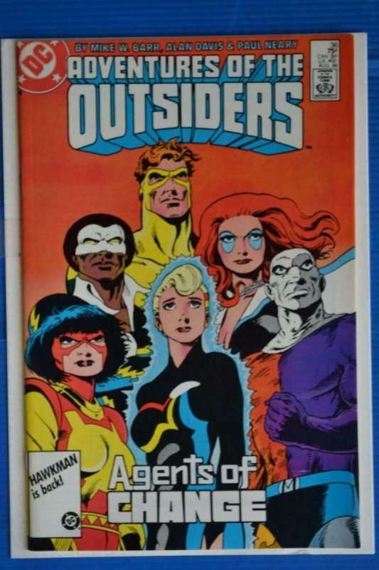 ADVENTURES OF THE OUTSIDERS #36, VF/NM , Barr, DC,1986, more in store