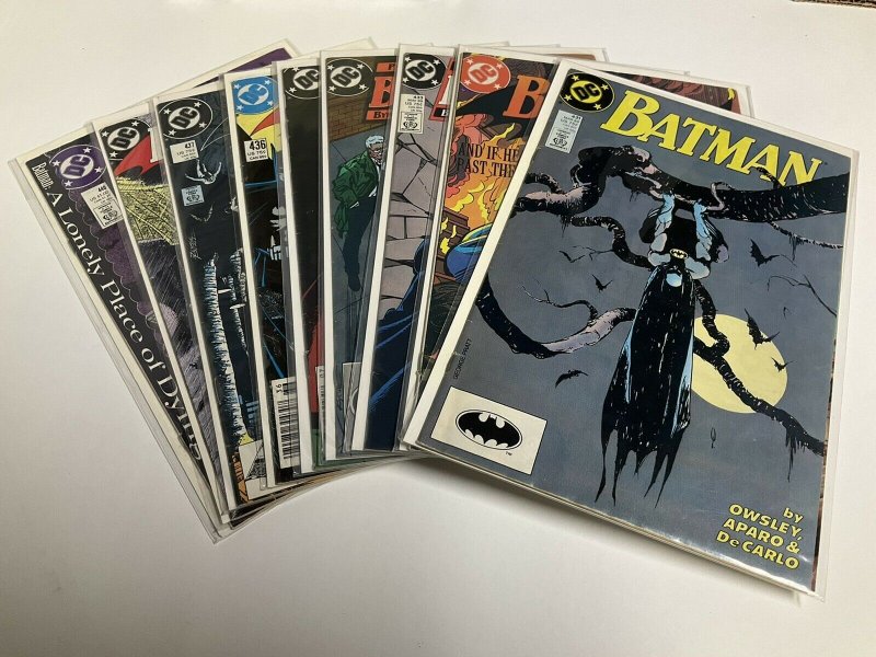 Batman 431 432 433 434 435 436 437 438 439 440 Vf-Nm Very Fine-Near Mint DC