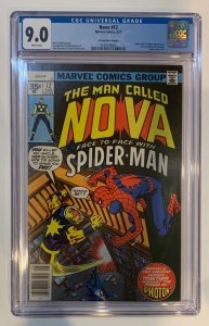 (1977) NOVA #12 35 CENT VARIANT COVER CGC 9.0! SPIDER-MAN APPEARS