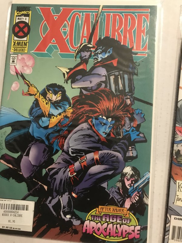 X-Calibre #1, 2, 3 run : Marvel (1995) VF/NM; Nightcrawler, Mystique