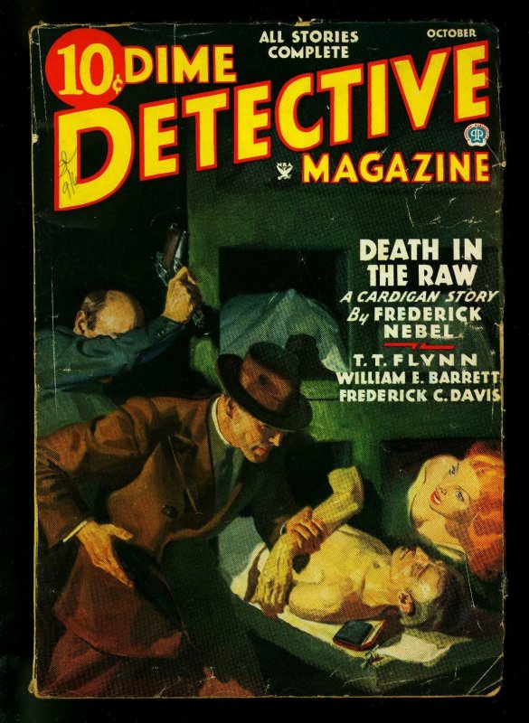 Dime Detective Pulp October 1935- Frederick C Davis- Nebel- VG