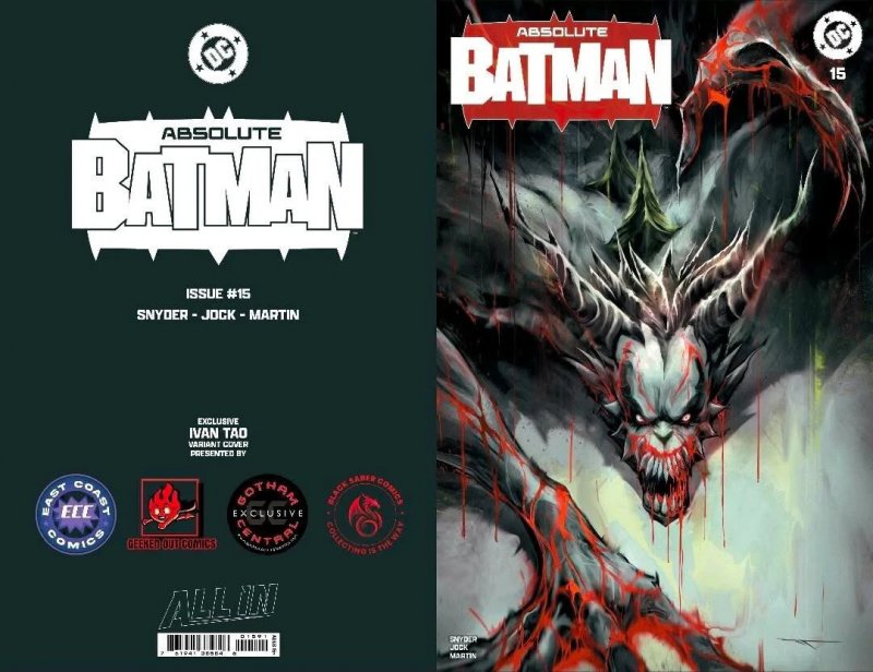 ABSOLUTE BATMAN #15 ? IVAN TAO (1ST ABSOLUTE JOKER) LTD 1000 TRADE DRESS