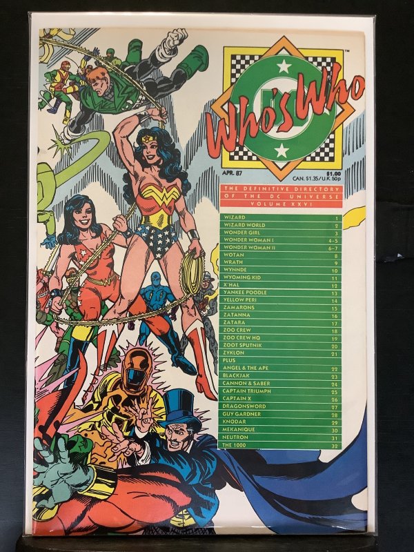 Who's Who: The Definitive Directory of the DC Universe #26 (1987)