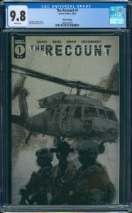 The Recount #1 CGC 9.8 White Pages 3rd Print Scout Comics 2021 Optioned Series