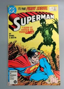 Superman #1, NM- 2nd Series by John Byrne DC Comics, 1986 JR1