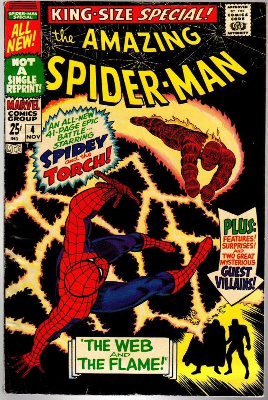 SPIDERMAN ANN  4 VG+ Nov. 1967