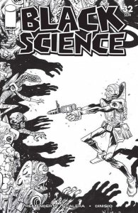 Black Science #32D VF/NM ; Image | Walking Dead Tribute Variant B&W