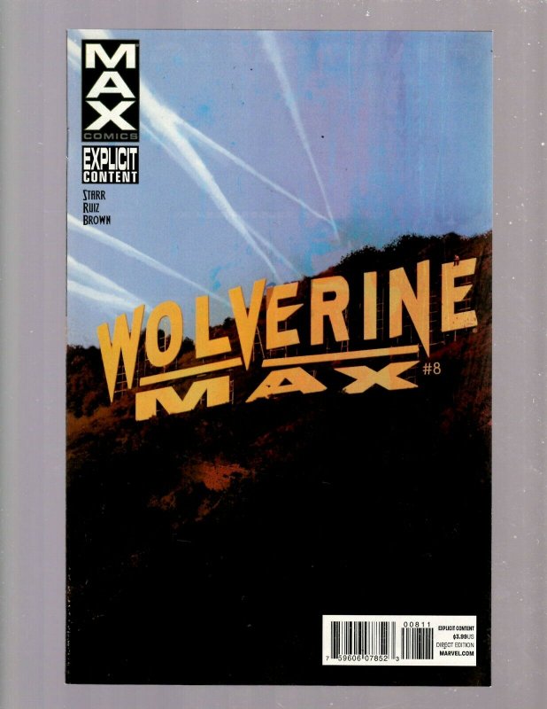 15 Wolverine Max Marvel Comic Books # 1 2 3 4 5 6 7 8 9 10 11 12 13 14 15 RP4