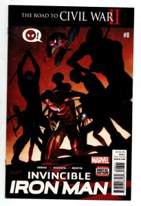Invincible Iron Man #8 Variant - Riri Williams - 1st Printing - 2016 - (-NM)