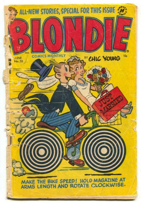 Blondie Comics #55 1953- Harvey Golden Age P 