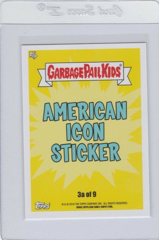 Garbage Pail Kids Thoughtful Thomas 3a GPK 2016 American As Apple Pie In Your Fa