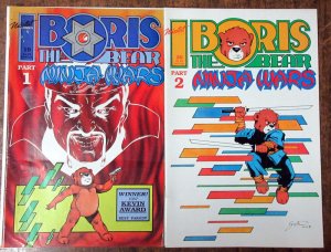 Boris The Bear Ninja Wars Part 1-2 Two-Issues Set VG Nicotat Comics Book Bagged