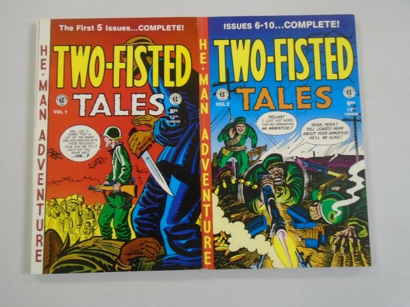 Two Fisted Tales Annual TPB #1+2 avg 7.0 FN VF (1994+95 Gemstone)