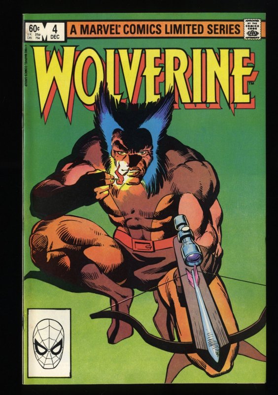 Wolverine #4 VF/NM 9.0 Limited Series Frank Miller! 1st Appearance Bloodsport!