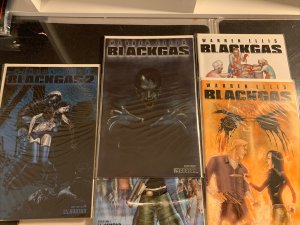 Warren Ellis BlackGas Comic Book Set #1, 2, 3 + #3 Gore Variant & Blackgas 2 #1