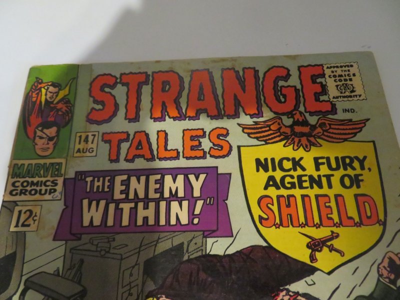Marvel Strange Tales #147 (1966)Nick Fury Agent SHEILD Comic Book Grade GD- 1.8