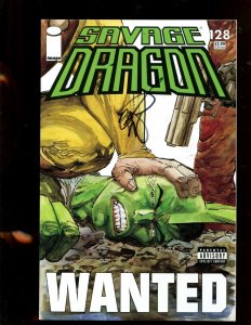 SAVAGE DRAGON #128 (9.2) SIGNED BY LARSEN!
