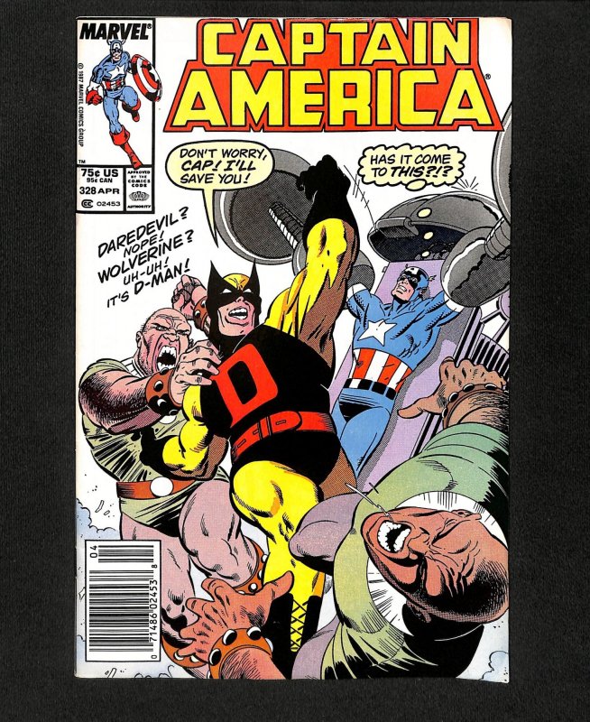 Captain America #328 Newsstand Variant