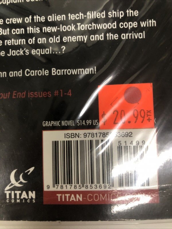 Torchwood (2017) TPB Vol. #1 • Titan Comics • John Barrowman • Lesko • Qualano.
