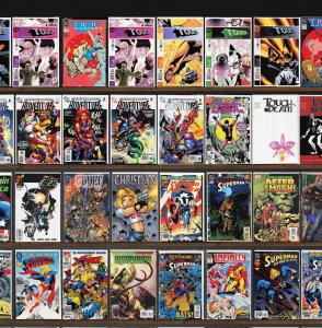 Huge Lot 140+ Comics with Captain America, Touch, Cyberforce, Superman & More!