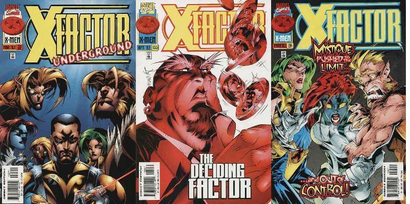 X Factor 132 134 Underground Mystique Sabretooth - 