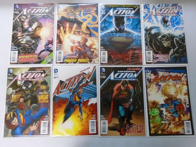 Superman Action Comics Lot (2nd Series) New 52 From:#1-52+Ann, 43 Diff 8.5/VF+