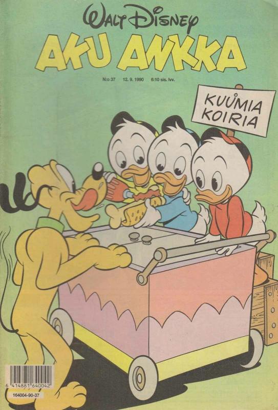 Walt Disney's Aku Ankka (1990) #37 FN; Sanoma | save on shipping - details insid