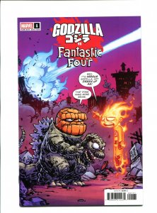 Godzilla Vs Fantastic Four #1 - Skottie Young Variant (9.2ob) 2025