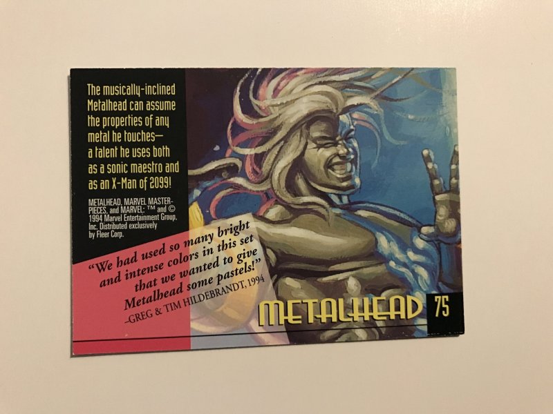 Metalhead #75 card : 1994 Marvel Masterpieces, NM; Hilderbrandt art